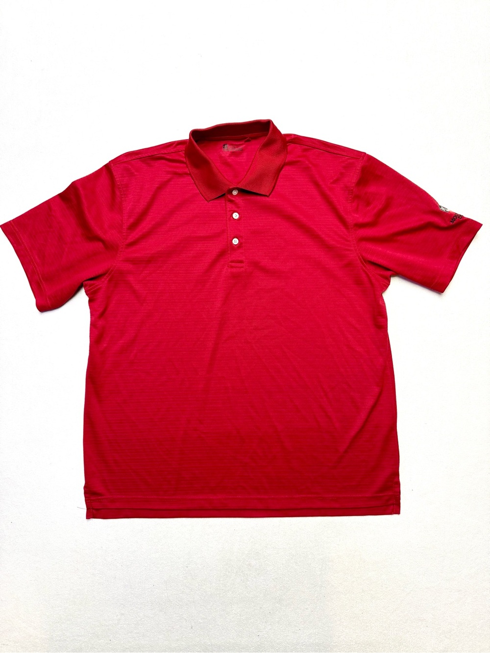 Mountain Dell Men's Red Short-Sleeve Polo — Classic Button Placket